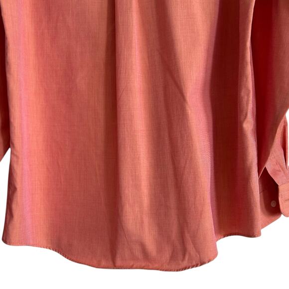 Vintage LL Bean Cotton Salmon Button Down Shirt Mens 15-35 - Picture 14 of 16